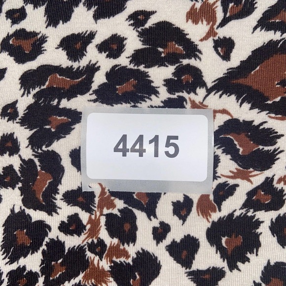 Additions by Chico's Top Womens 2 White Brown Heart Pattern Long Sleeve Casual - Picture 13 of 13